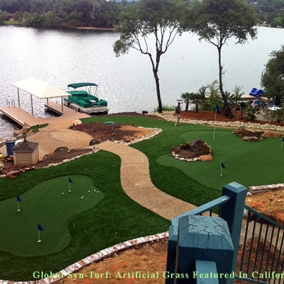 Artificial Grass Installation Fowler, California Indoor Putting Green, Backyard Landscaping