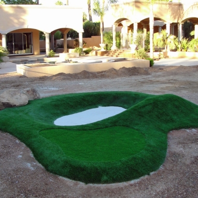 Artificial Grass Installation Las Lomas, California Putting Greens, Commercial Landscape