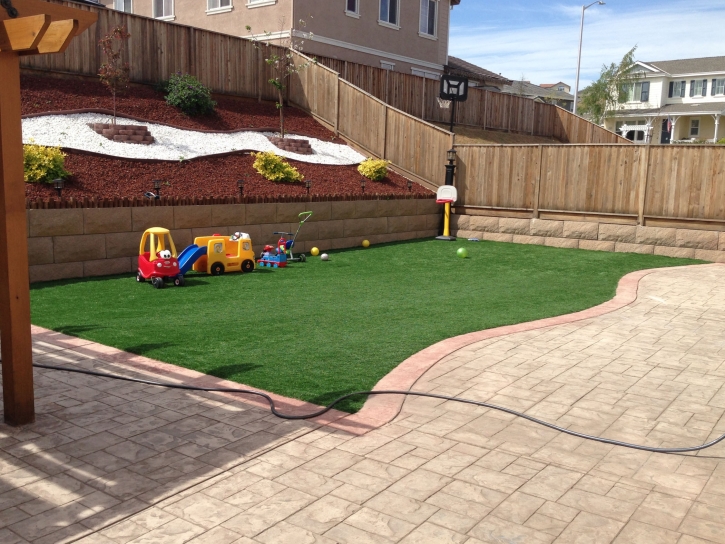 Fake Lawn Big Sur, California Playground Flooring, Backyard Garden Ideas