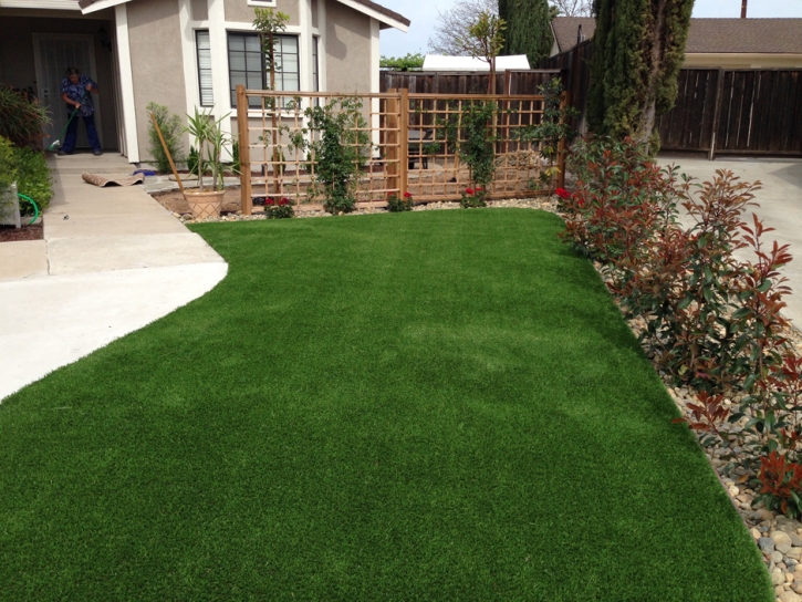 Green Lawn Taft Heights, California City Landscape, Front Yard Landscaping