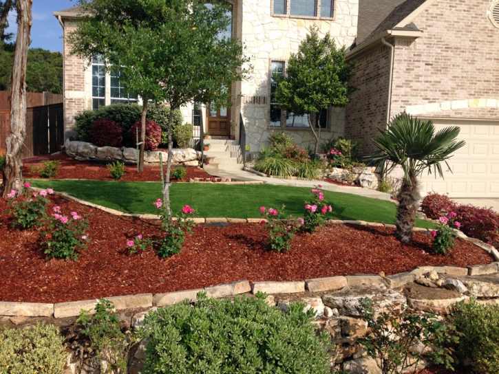Turf Grass Bass Lake, California Paver Patio, Small Front Yard Landscaping